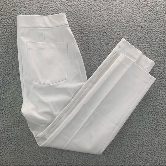 Spanx On-The-Go Slim Straight Pant Classic White Women's NWT  Size: L (Regular) - Picture 5 of 15